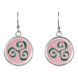 The triskele,old symbol in the celtic culture earrings