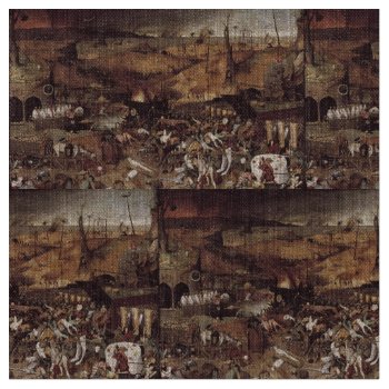 The Triumph Of Death By Peter Bruegel Fabric by masterpiece_museum at Zazzle