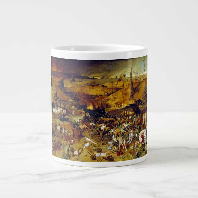 The Triumph of Death by Pieter Bruegel the Elder Large Coffee Mug (Front)
