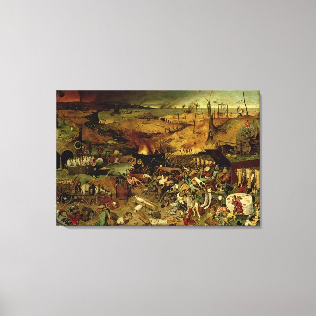 The Triumph of Death, c.1562 (oil on panel) Canvas Print (Front)