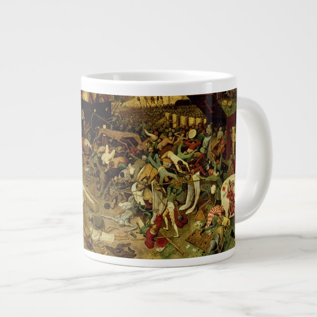 The Triumph of Death, c.1562 (oil on panel) Large Coffee Mug (Front Right)