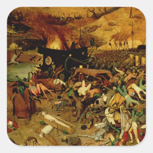 The Triumph of Death c1562 oil on panel Square Sticker