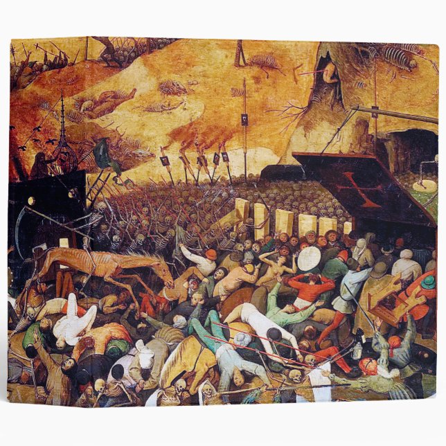 The Triumph of Death, Pieter Bruegel 3 Ring Binder (Front/Spine)