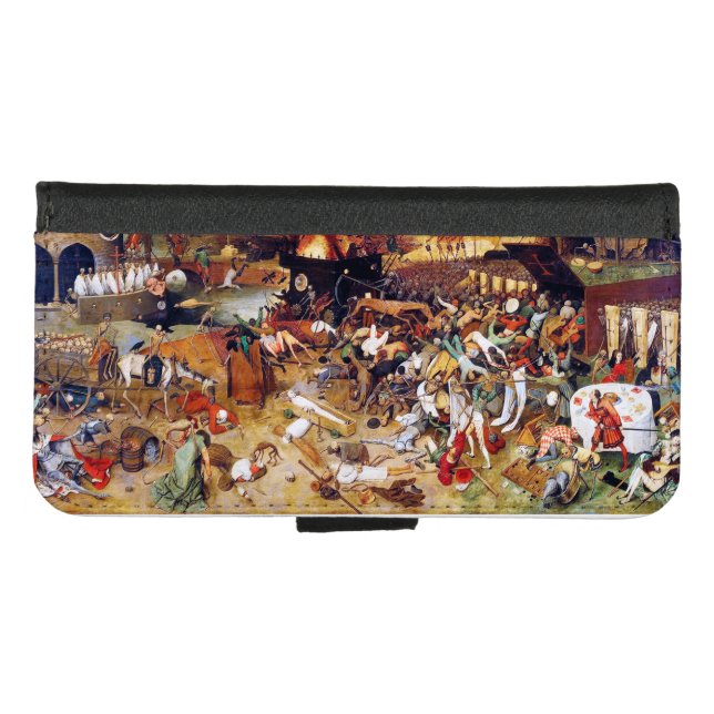 The Triumph of Death, Pieter Bruegel iPhone Wallet Case (Front (Horizontal))