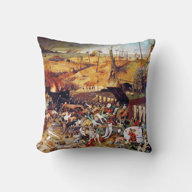 The Triumph of Death, Pieter Bruegel Throw Pillow (Front)