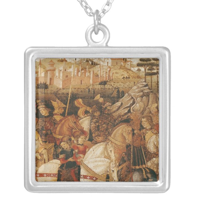 The Triumph of Julius Caesar Silver Plated Necklace (Front)