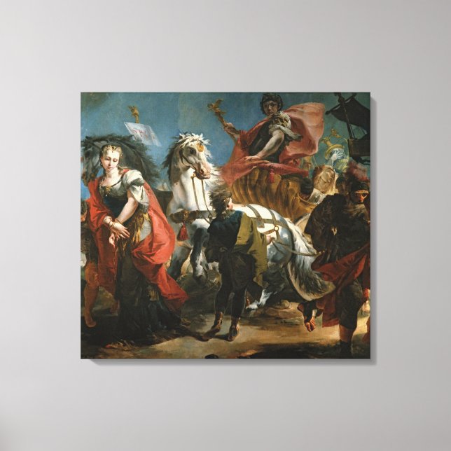 The Triumph of Marcus Aurelius Canvas Print (Front)