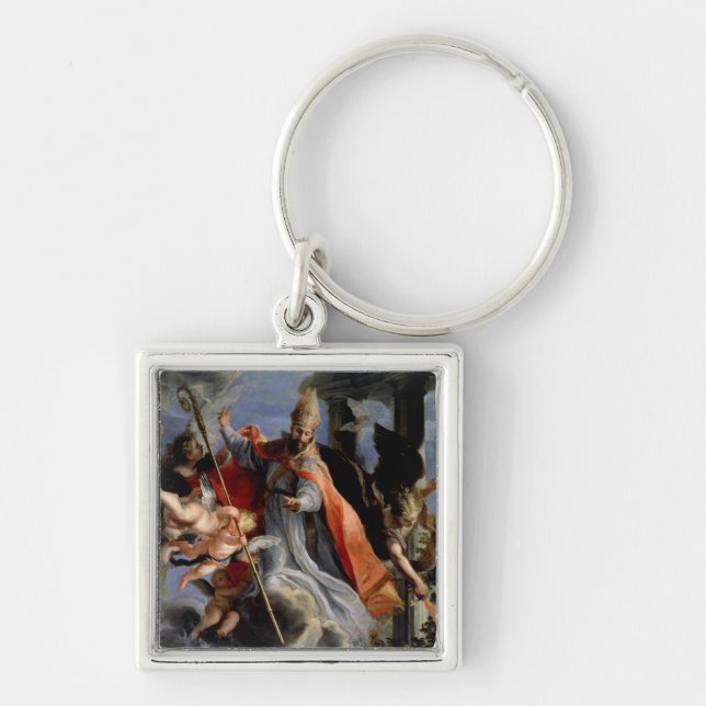 The Triumph of St. Augustine  1664 Keychain (Front)
