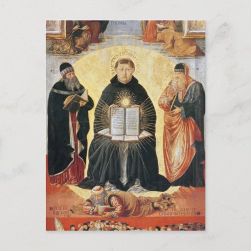 The Triumph of St Thomas Aquinas Postcard