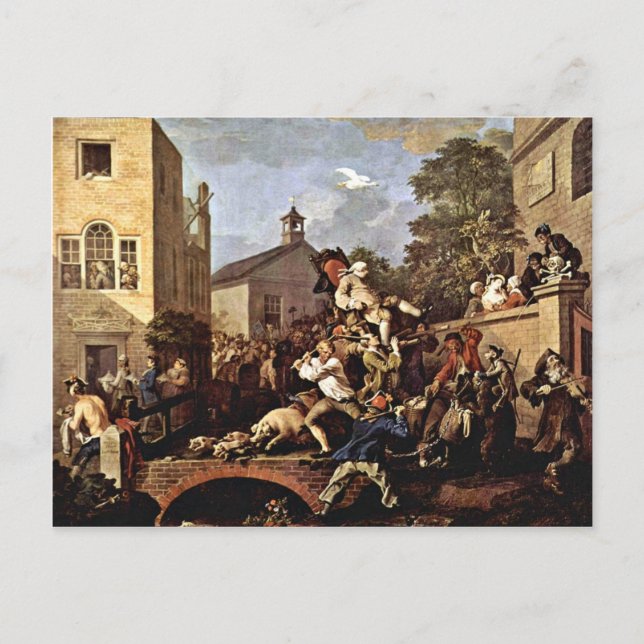 The Triumph Of The Members' By Hogarth William Postcard (Front)