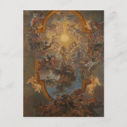 The Triumph of the Name of Jesus by Gauli  Postcard