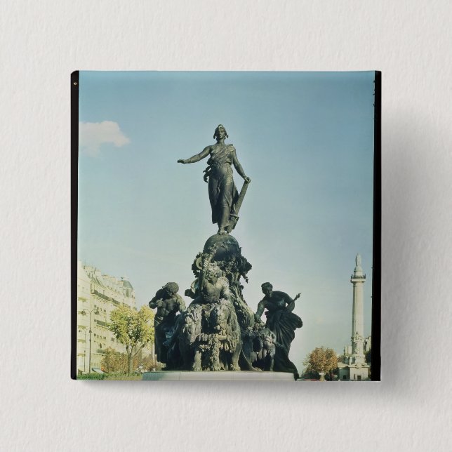 The Triumph of the Republic, 1879-99 Pinback Button (Front)