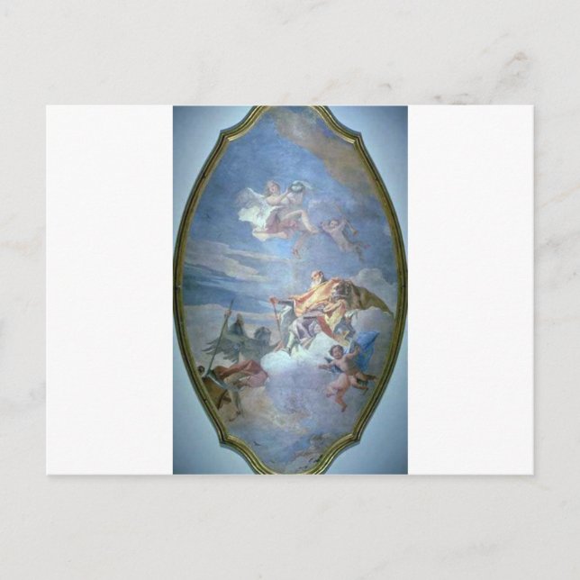 The Triumph of Valor over Time by Giovanni Domenic Postcard (Front)