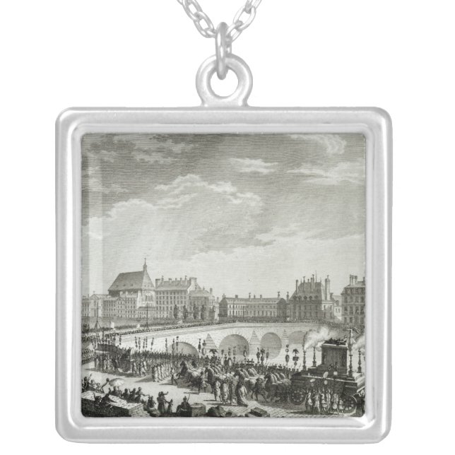The Triumph of Voltaire Silver Plated Necklace (Front)