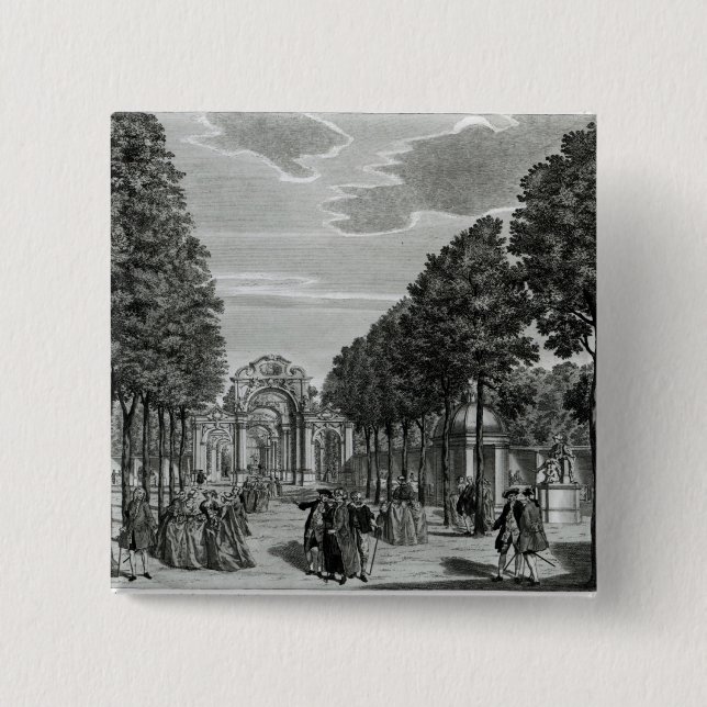 The Triumphal Arches, Handel's Statue in the South Pinback Button (Front)