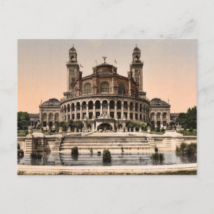 The Trocadero, Exposition Universal, 1900, Paris, Postcard