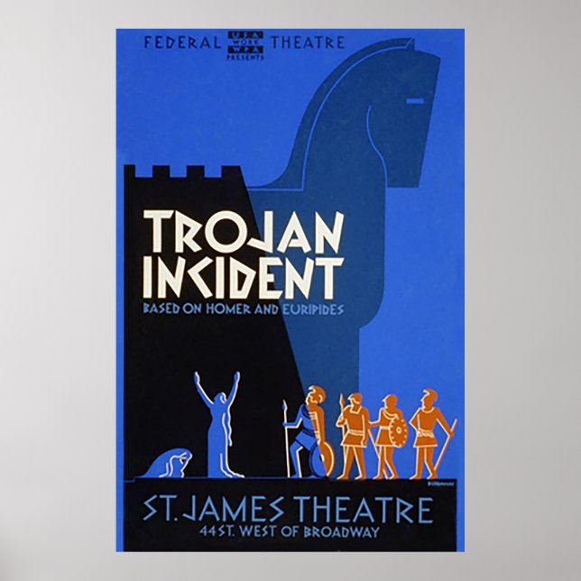 The Trojan Incident Vintage Poster (Front)