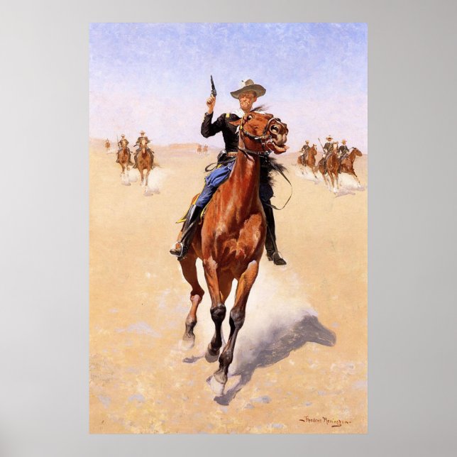 The Trooper by Frederic Remington Poster (Front)