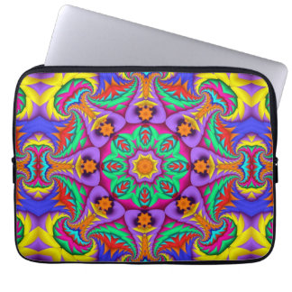 The tropical Kaleidoscope, geometric patterns Laptop Sleeve