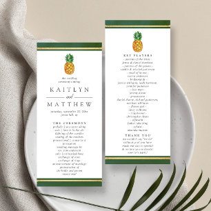 The Tropical Pineapple Wedding Collection Program