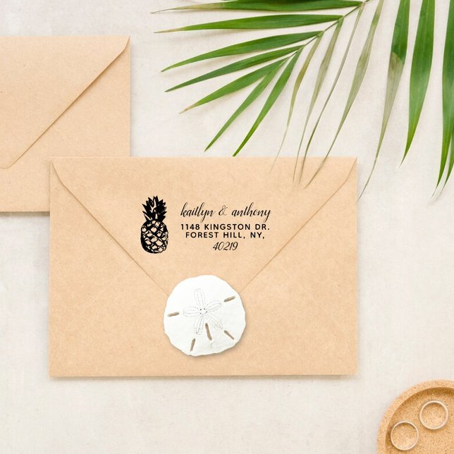 The Tropical Pineapple Wedding Collection Self-inking Stamp (Creator Uploaded)