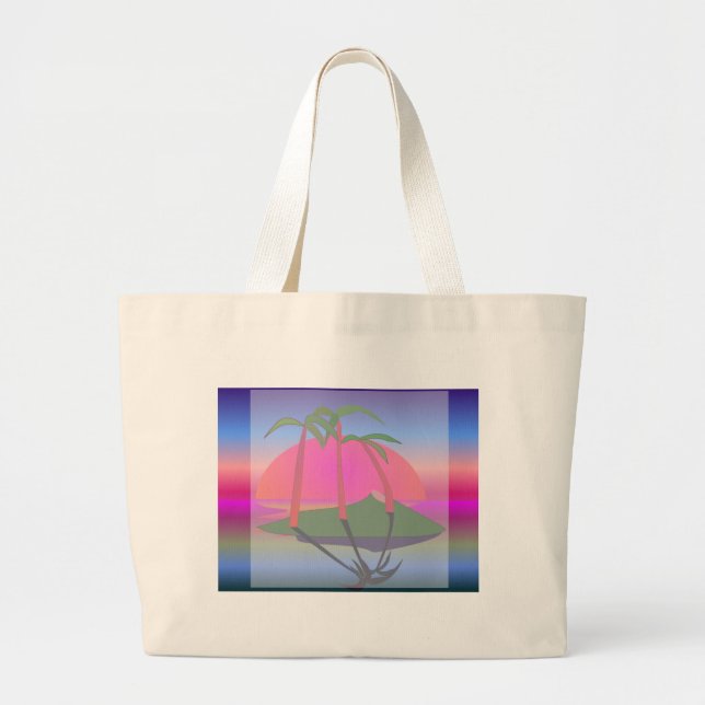The Tropics - Large Tote Bag (Front)