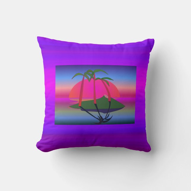 The Tropics - Throw Pillow (Front)
