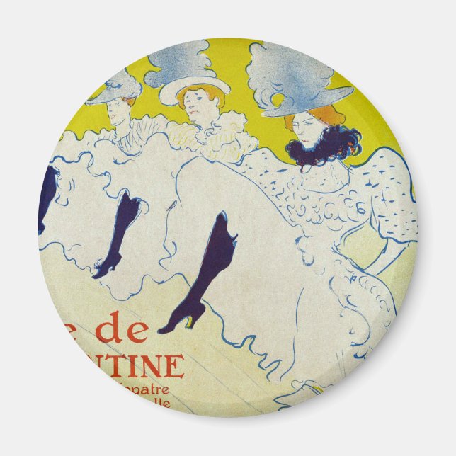 The Troupe of Mlle Eglantine by Toulouse Lautrec Magnet (Front)
