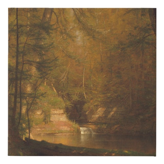 The Trout Pool (1870) Artwork - Faux Canvas Print (Front)