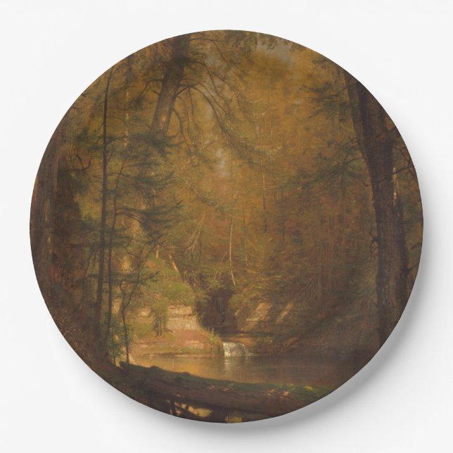 The Trout Pool (1870) Artwork - Paper Plate (Front)