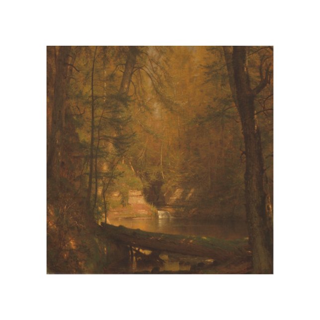 The Trout Pool (1870) Artwork - Wood Wall Art  (Front)
