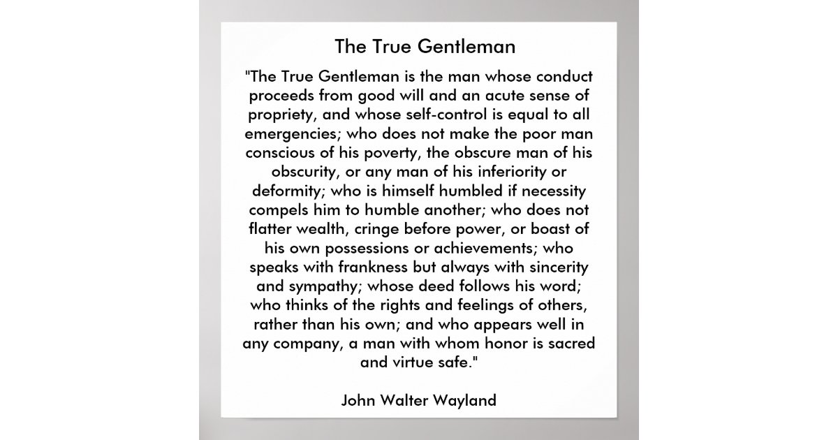 The True Gentleman Poster |