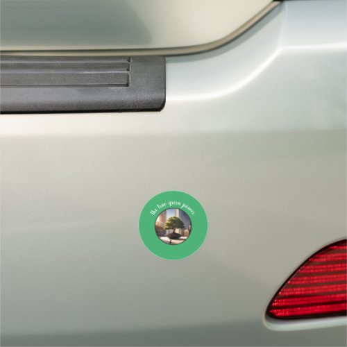 The true green power  car magnet