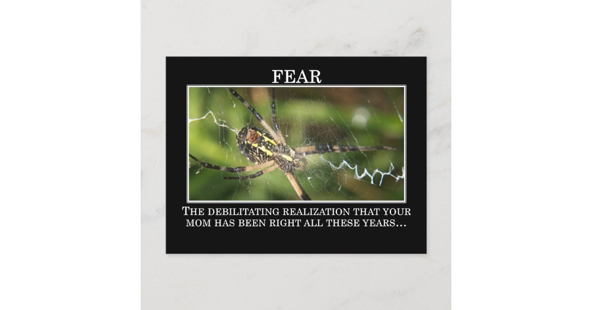 the-true-meaning-of-fear-postcard-zazzle