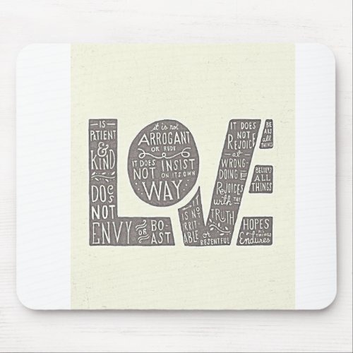 THE TRUE MEANINGS OF LOVE MOUSEPAD