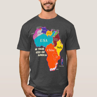 The True Size of Africa T-Shirt