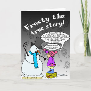 The True Story of Frosty the Snowman Holiday Card