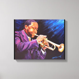 The Trumpet Player 11" x 14" Canvas Gallery Print