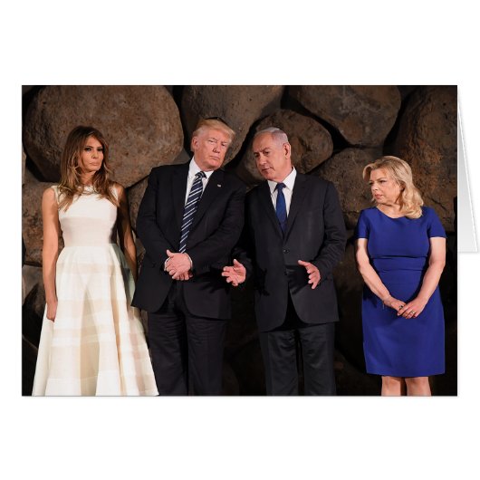 The Trumps & Netanyahus At Yad Vashem In Israel (Front Horizontal)