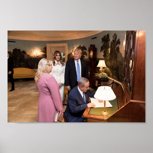 The Trumps & Netanyahus In Israel Poster (Front)