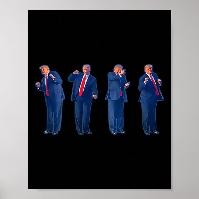The Trumpty Dance Trump Dancing 4th Of July  Poster (Front)