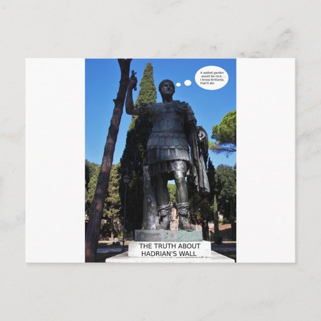 The truth about Hadrian's wall. Postcard (Front)