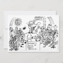 The Truth About The Bible (Cartoon) Flat Card