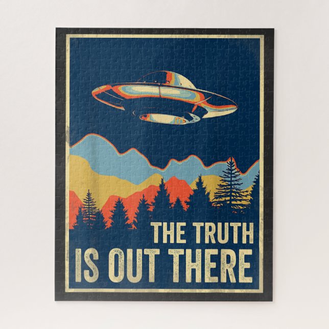 The Truth Is Out There Area 51 Alien UFO Jigsaw Puzzle (Vertical)