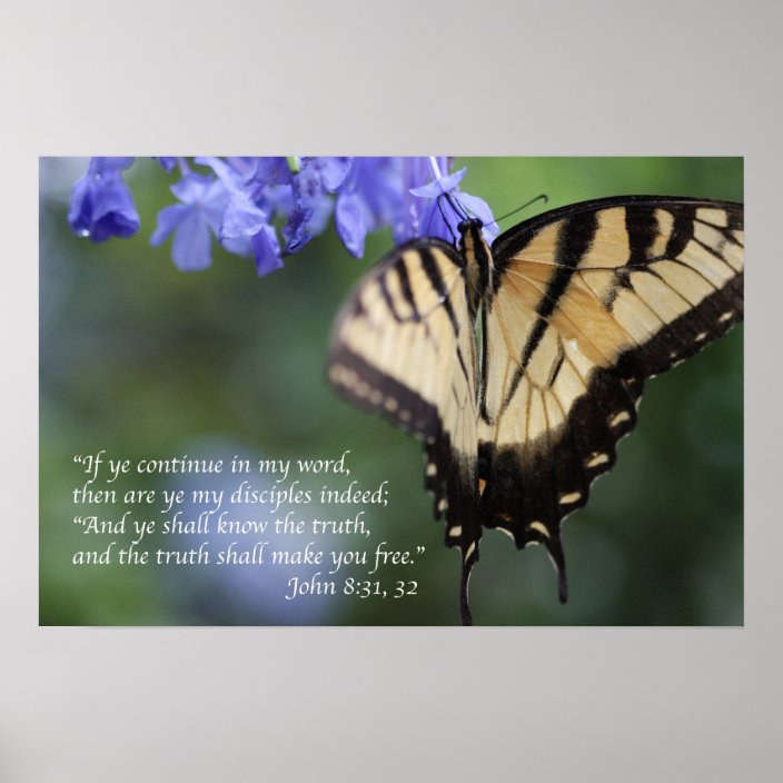 The Truth Shall Make You Free Scripture Poster C | Zazzle