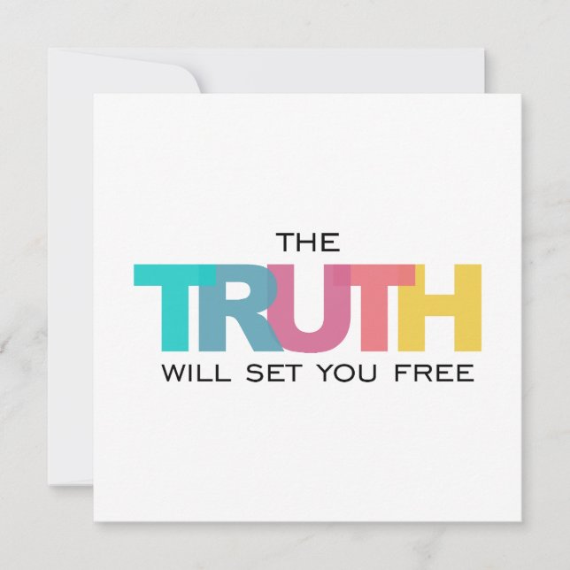 The Truth will set you Free Card (Front)