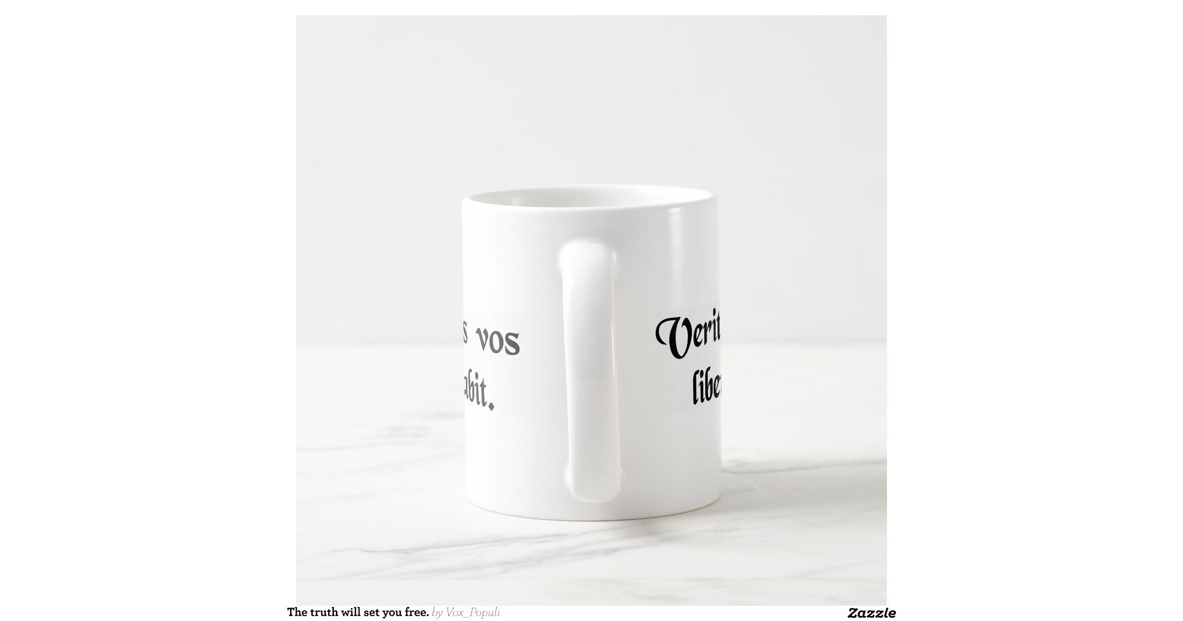 The truth will set you free. classic white coffee mug | Zazzle
