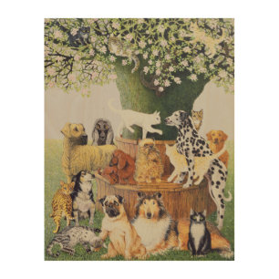 The Trysting tree Wood Wall Art