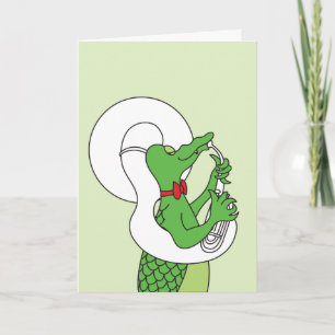 The Tuba Alligator Card