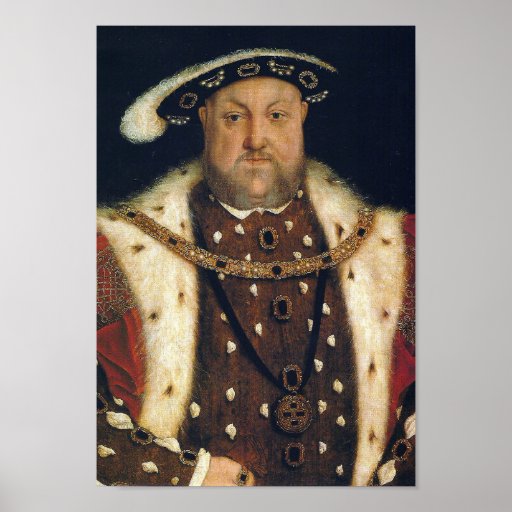 The Tudors Henry VIII of England Poster | Zazzle